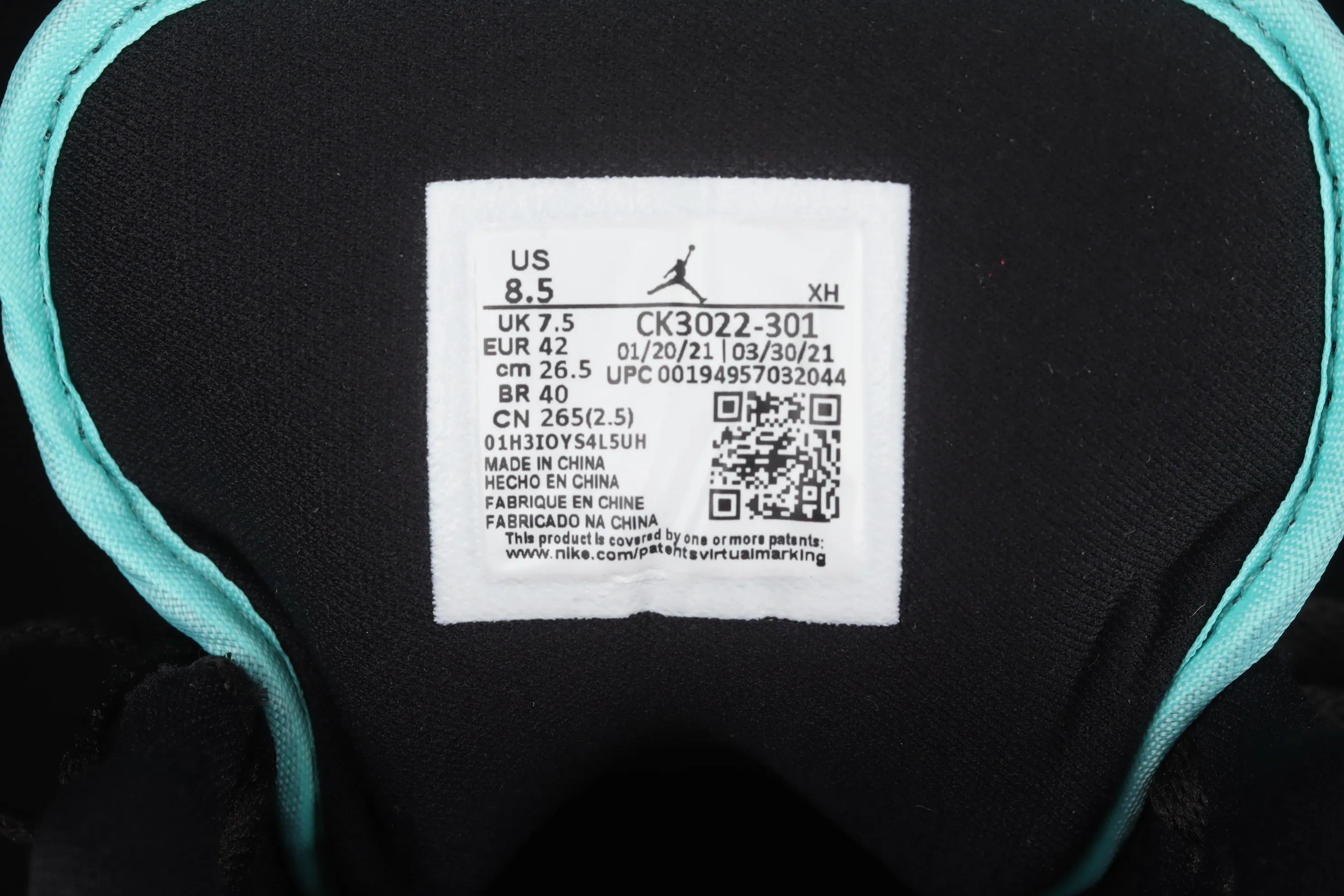 All categories Air Jordan Jordan series basketball shoes Air Jordan 1 Low G version pure original Air Jordan 1 Low AJ1 Joe 1 low-top cultural and leisure sports sneakers CK3022-301